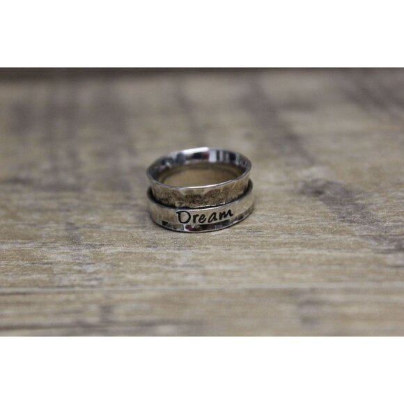 David‎ Tishbi sterling silver handmade 'Dream' band spinner ring 6.5 - Picture 1 of 15